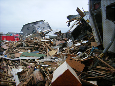 [Photo] Tsunami-stricken residential area in Kesennuma